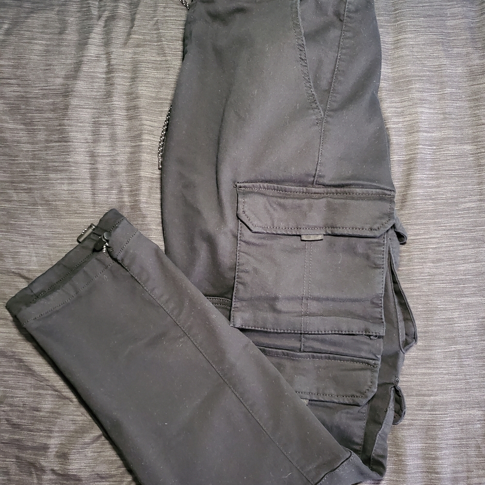 Men's Charcoal Cargo Pants